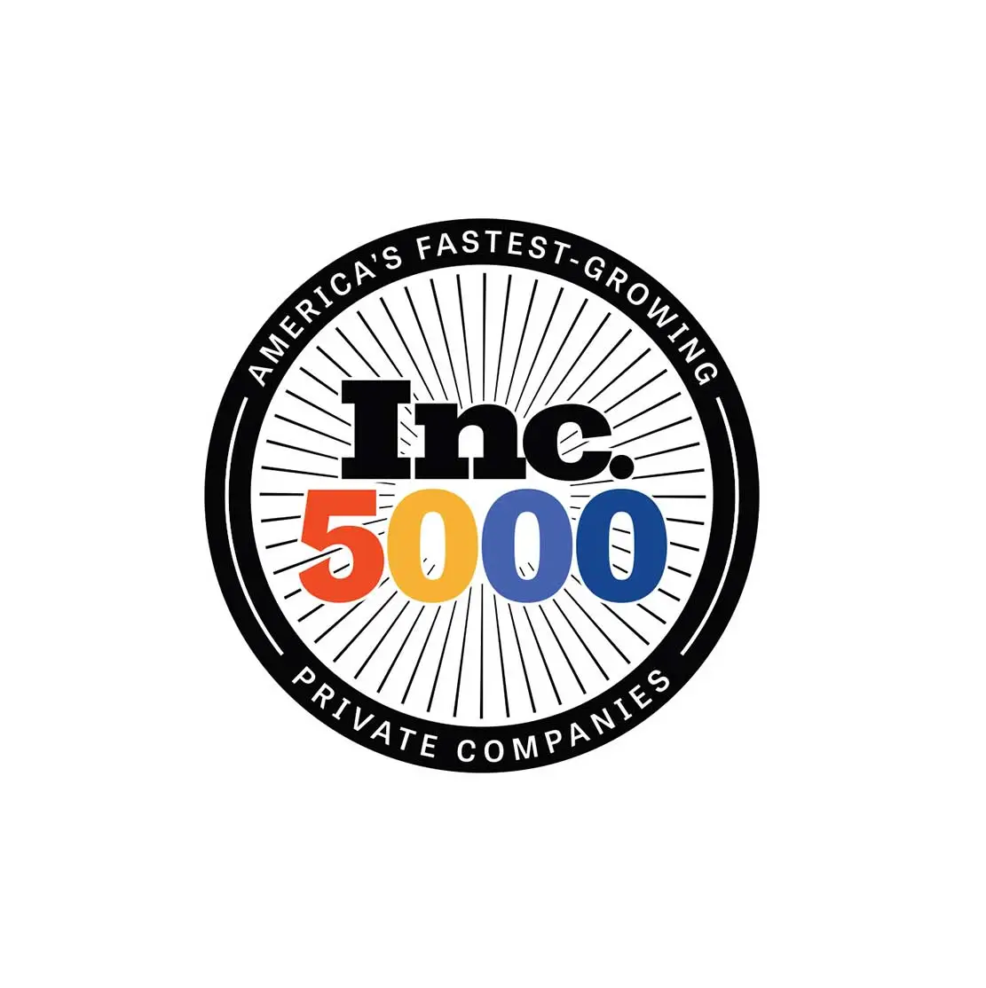 Inc. 5000 America's fastest-growing private companies medallion